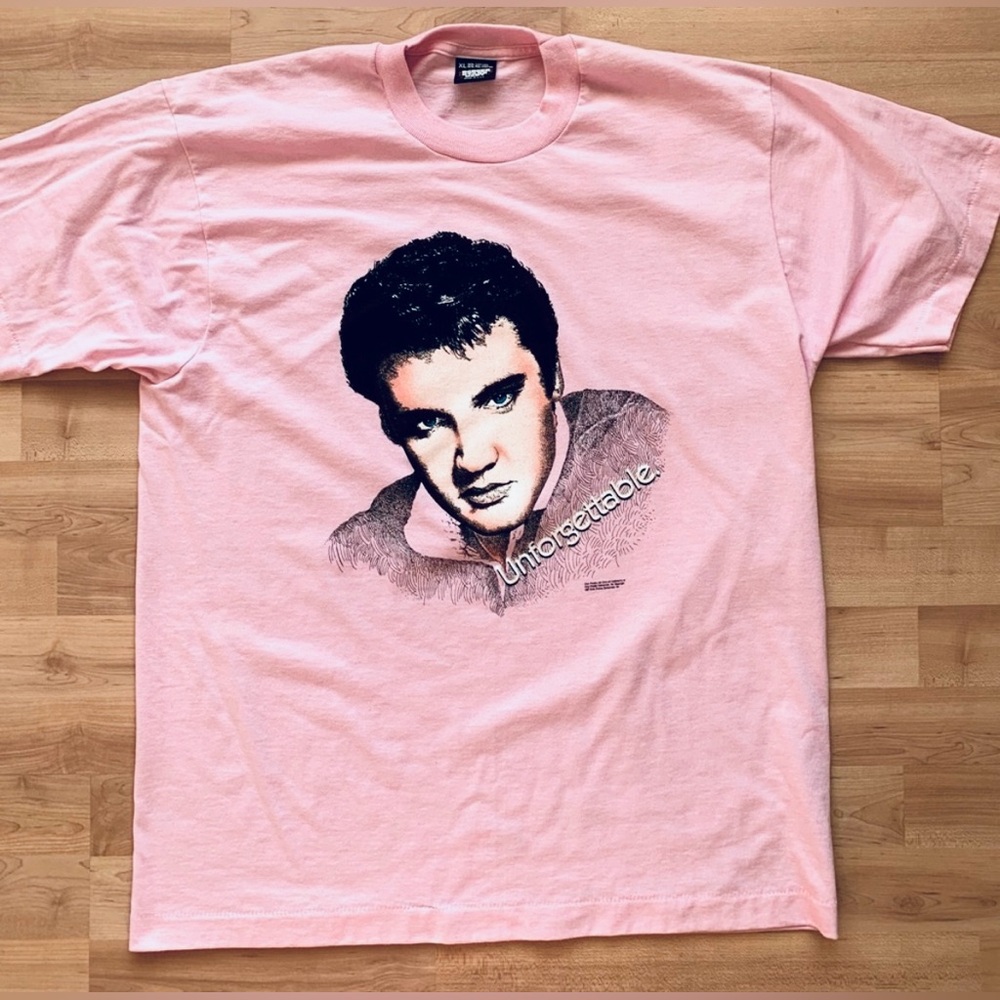 Vintage 1987 Elvis Presley Unforgettable Single Stitch T-shirt